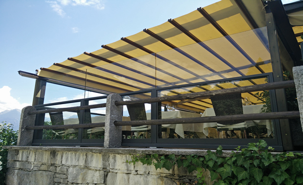 Paravento Parapetto Saliscendi In Vetro Bellavista System